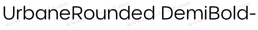 UrbaneRounded DemiBold字体转换